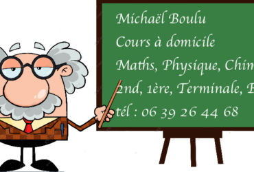 Cours à domicile : Maths, Physique, Chimie